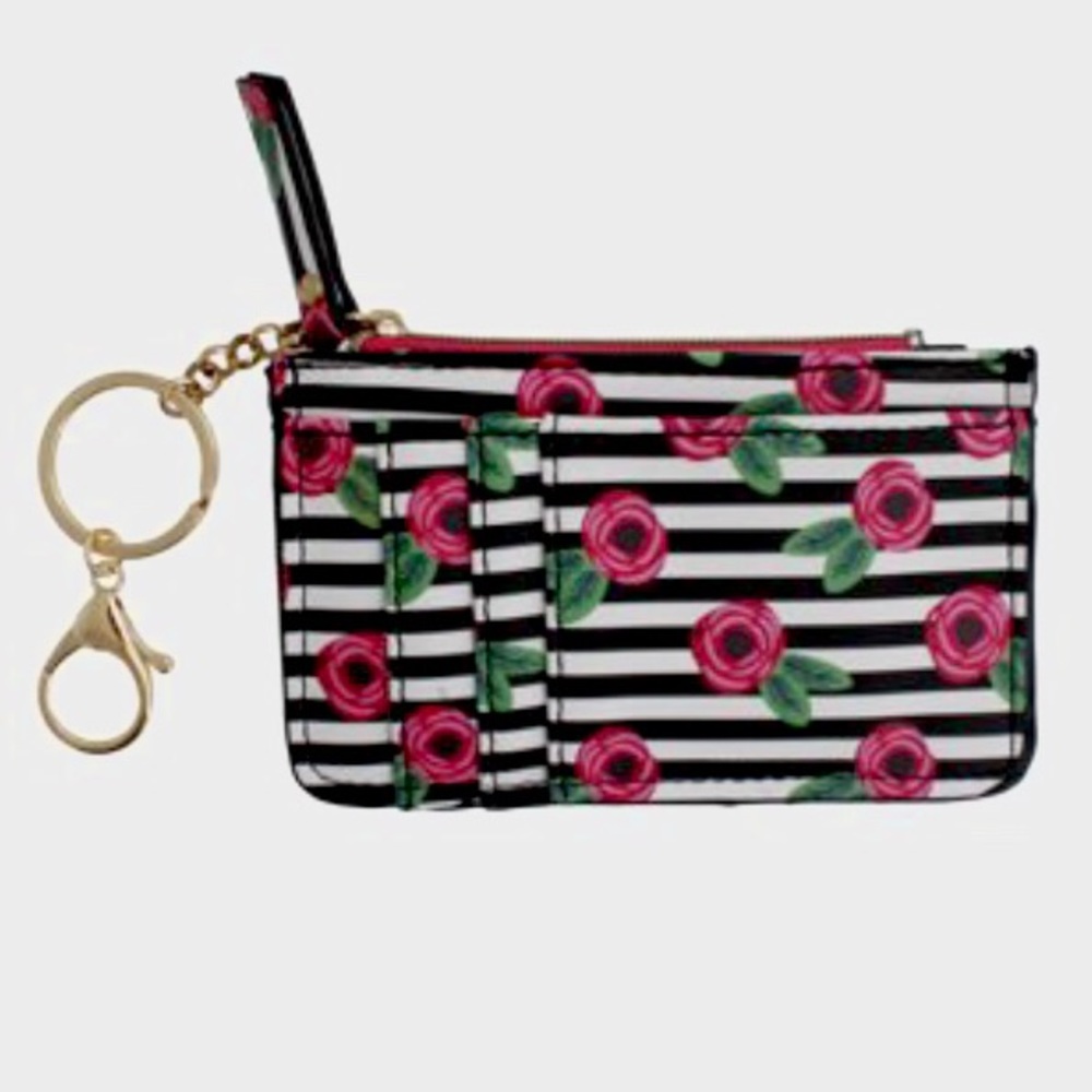 Key Ring Modular Stripe Id Pouch